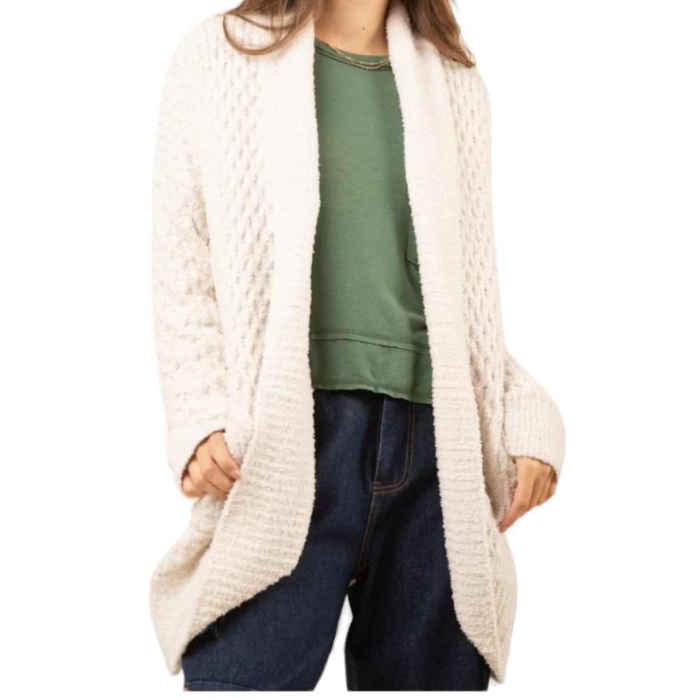 25. Women's Ivory Textured Cardigan NWT